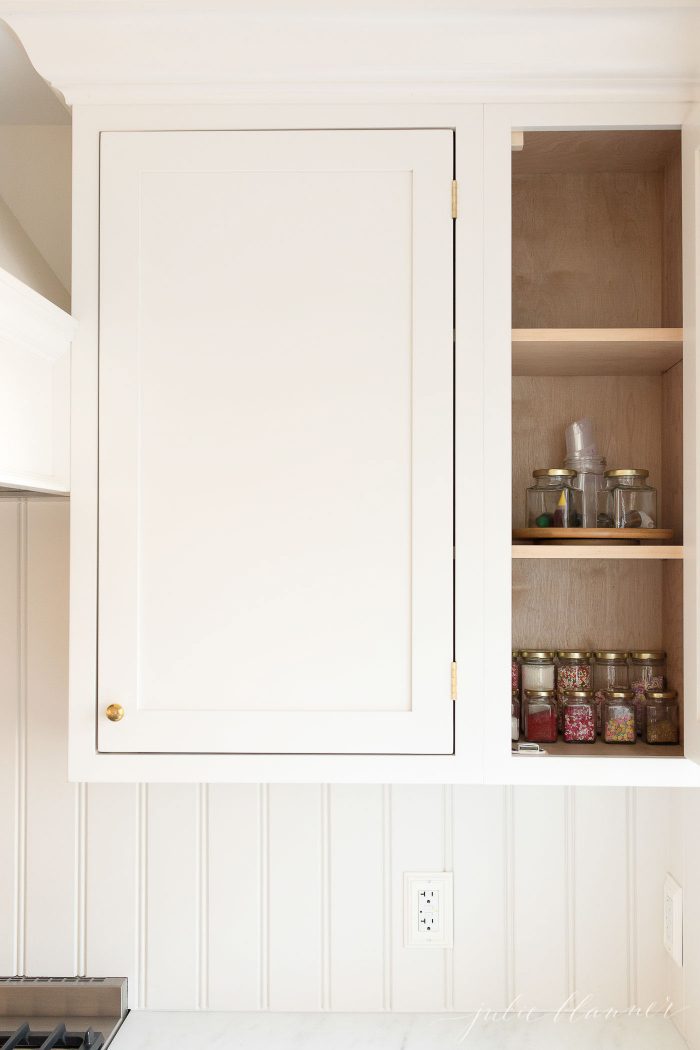 jars in cabinet