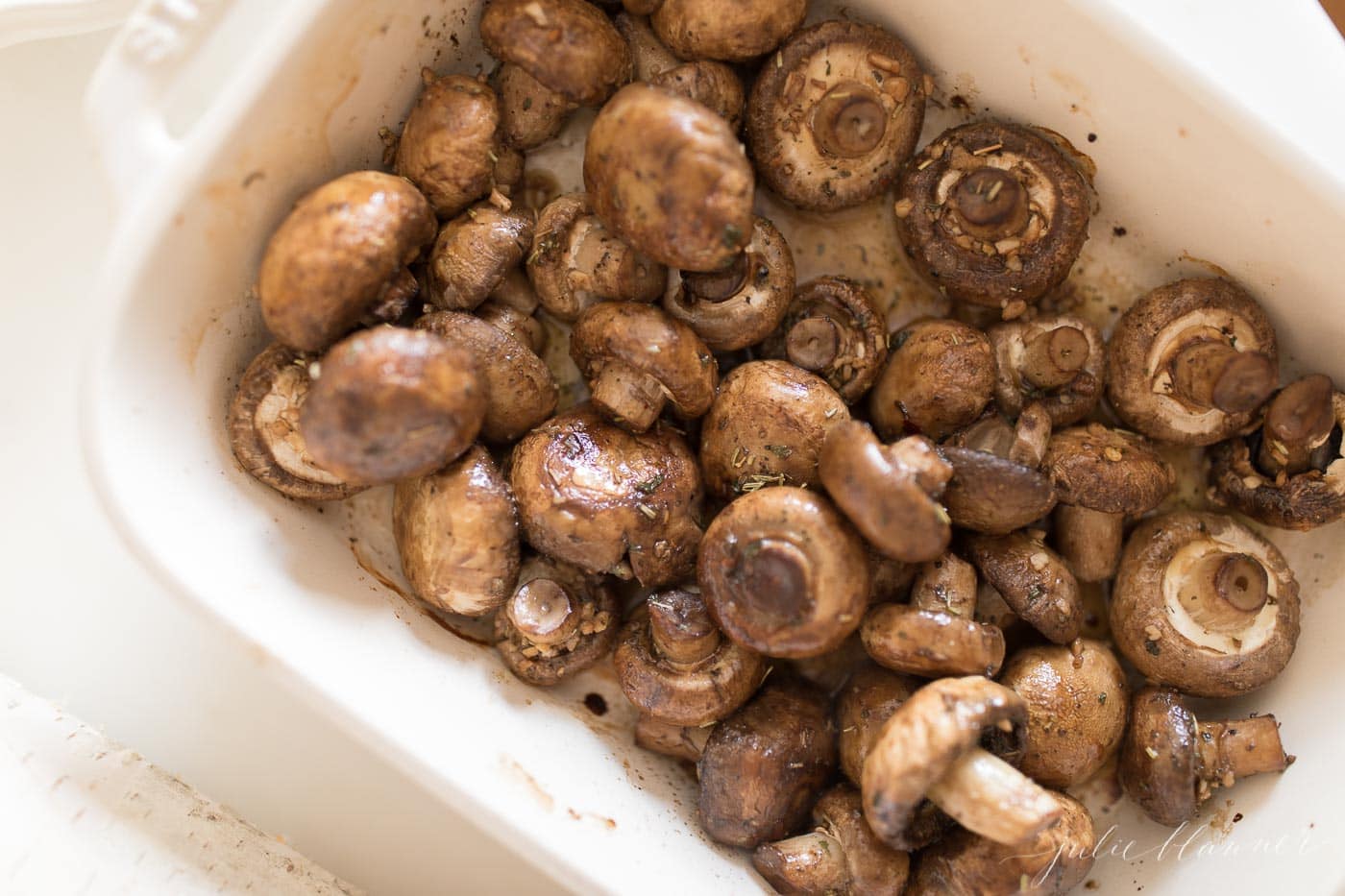 oven roasted mushrooms with garlic