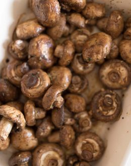 roasted mushrooms