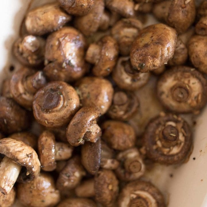Roasted Mushrooms (Garlic Mushrooms Recipe)