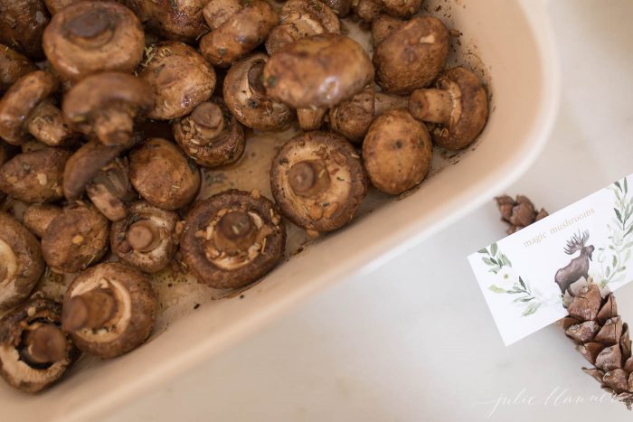 garlic mushrooms oven roasted