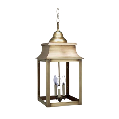 a brass lantern for a dining nook