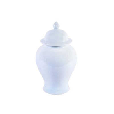a soft blue ceramic ginger jar