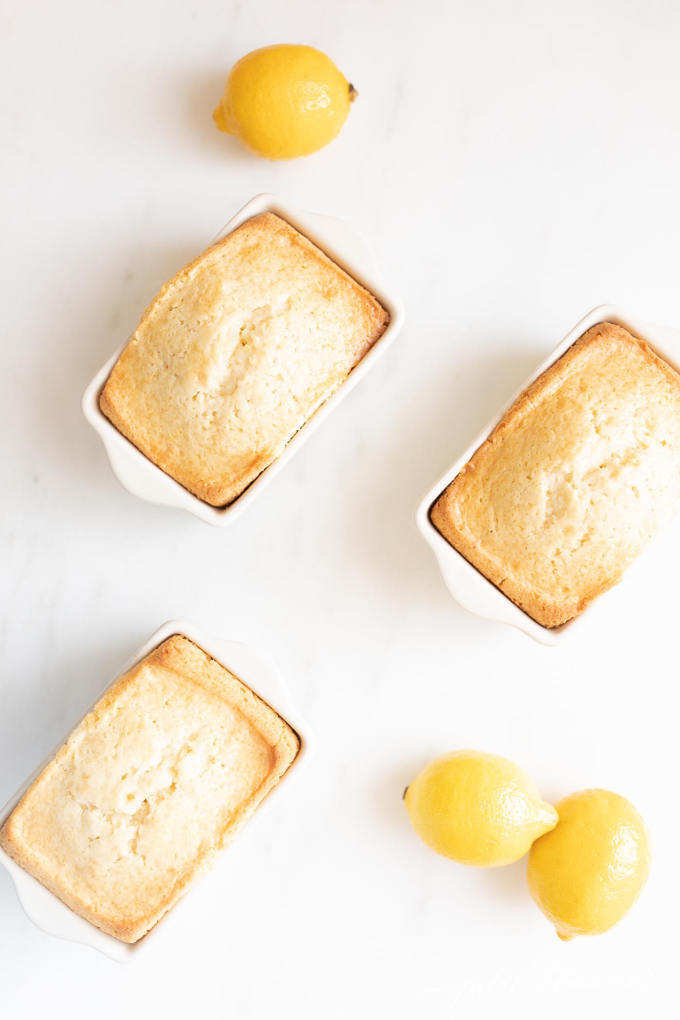 lemon bread in loaf pans