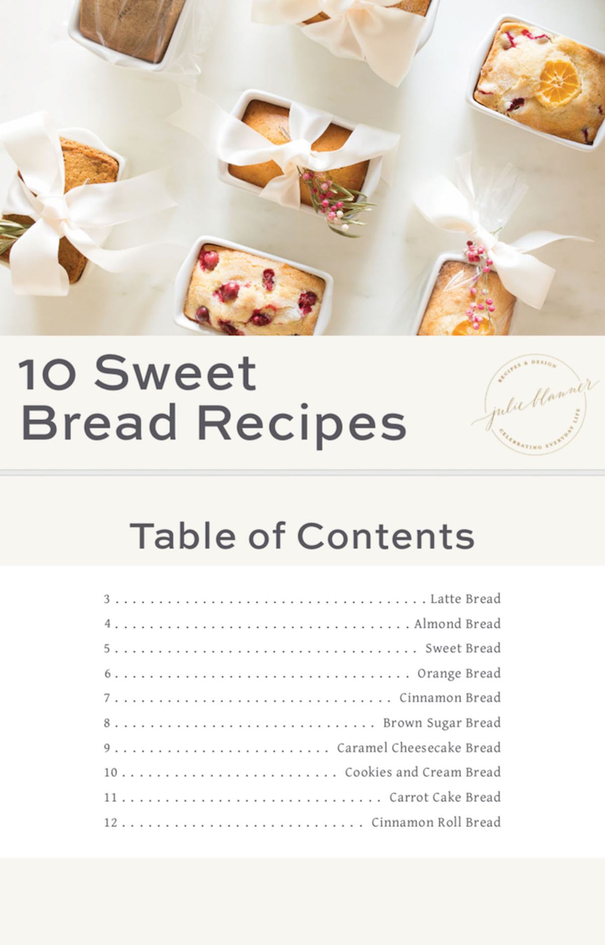 free sweet bread cookbook