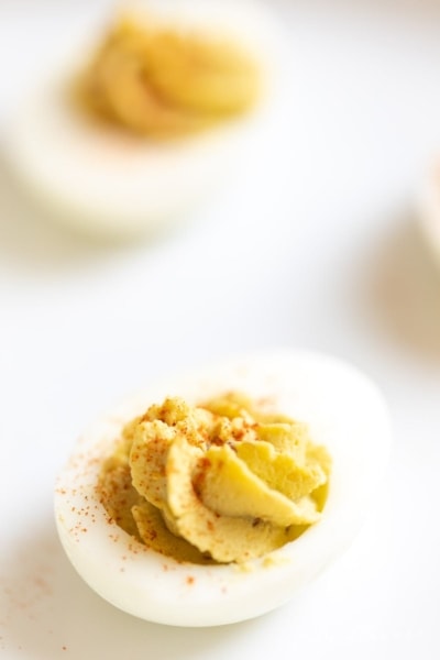 Easy Avocado Deviled Eggs | Julie Blanner