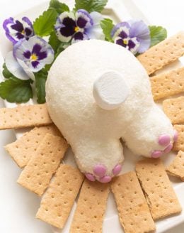 dessert cheeseball bunny butt easter dessert