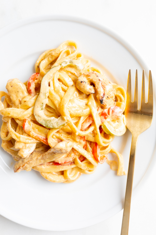 Creamy Chicken Pasta Recipe | Julie Blanner