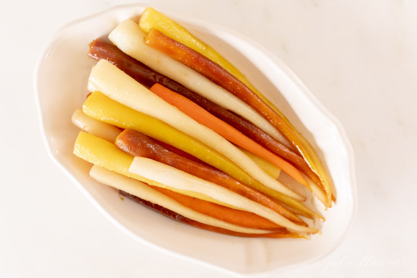 candied carrots in a variety of colors