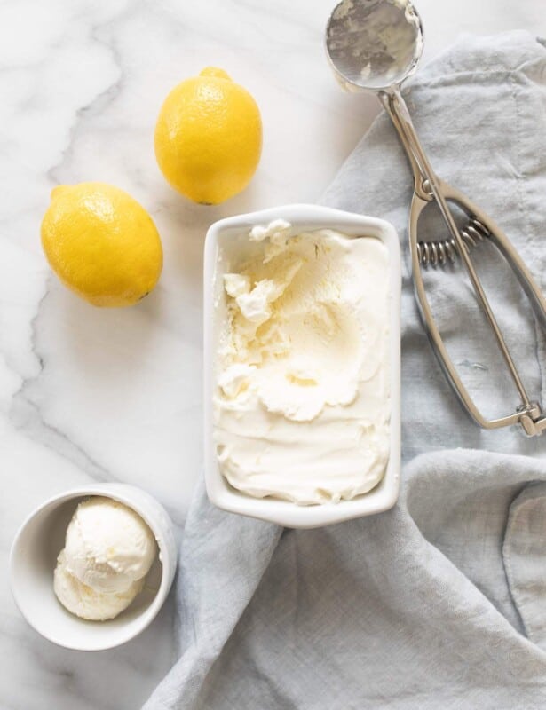 creamy lemon ice cream