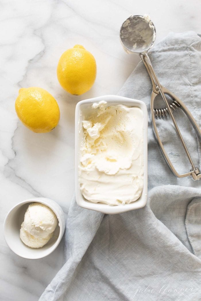 creamy lemon ice cream