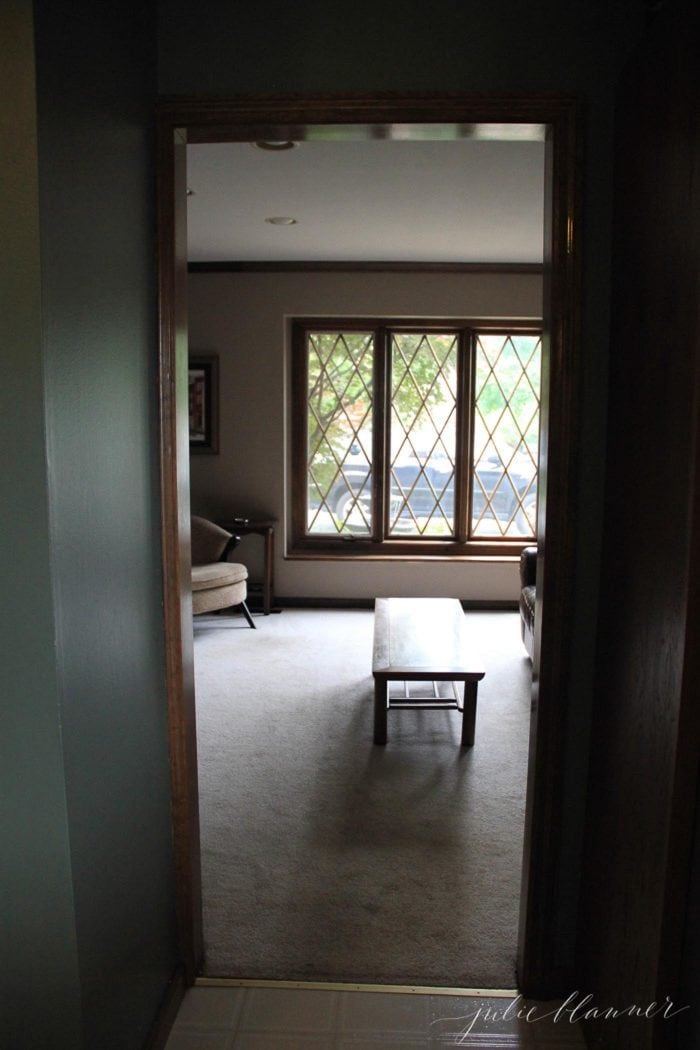 Living room before it was refurnished. 