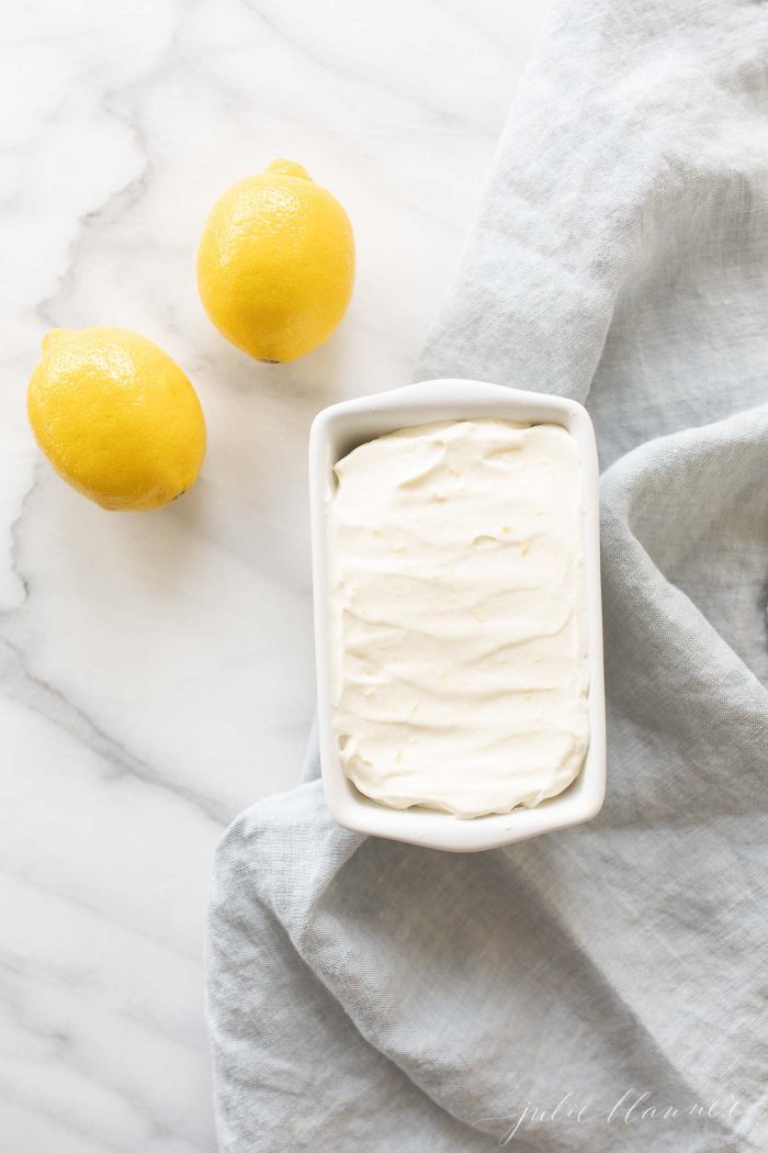 4 ingredient creamy lemon ice cream