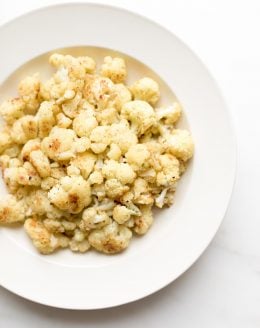 fiesta ranch baked cauliflower