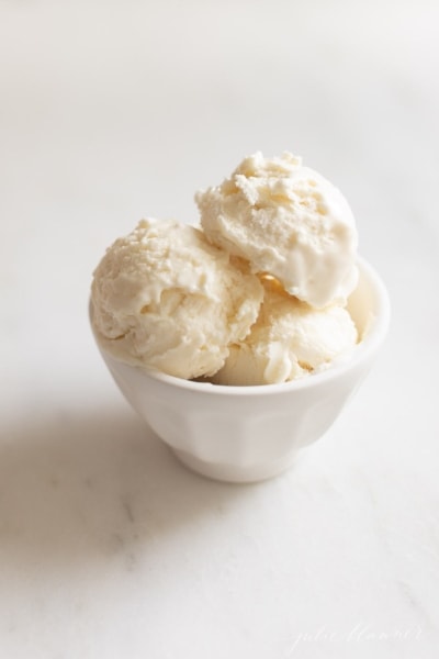 Cream Cheese Ice Cream (Like Frozen Cheesecake) | Julie Blanner