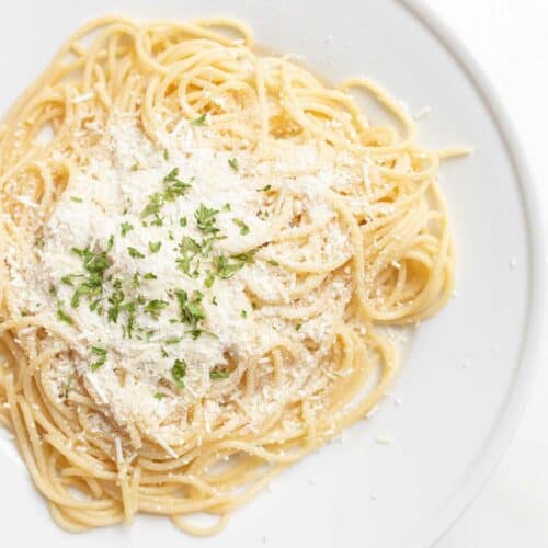 Old Spaghetti Factory Mizithra Cheese Spaghetti | Julie Blanner