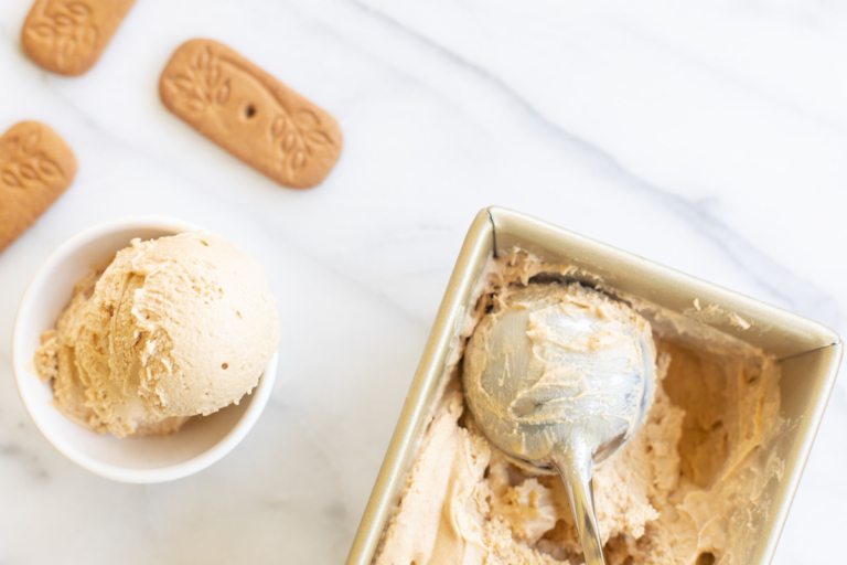 Creamy Cookie Butter Ice Cream Julie Blanner