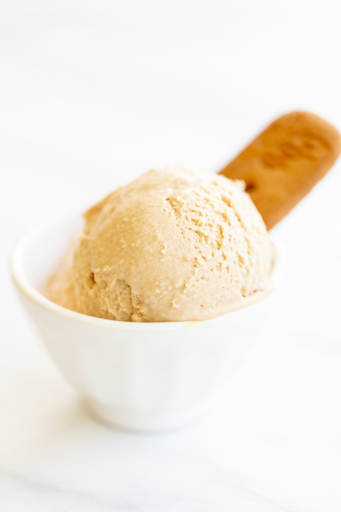 Creamy Cookie Butter Ice Cream | Julie Blanner