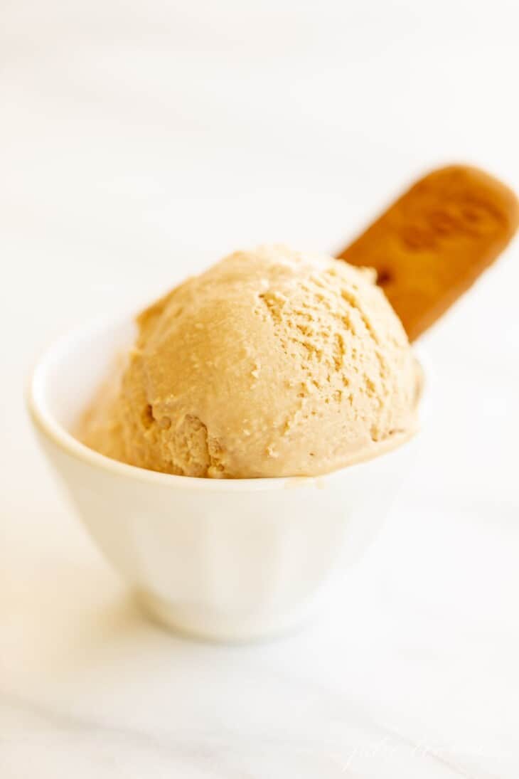 Creamy Cookie Butter Ice Cream | Julie Blanner