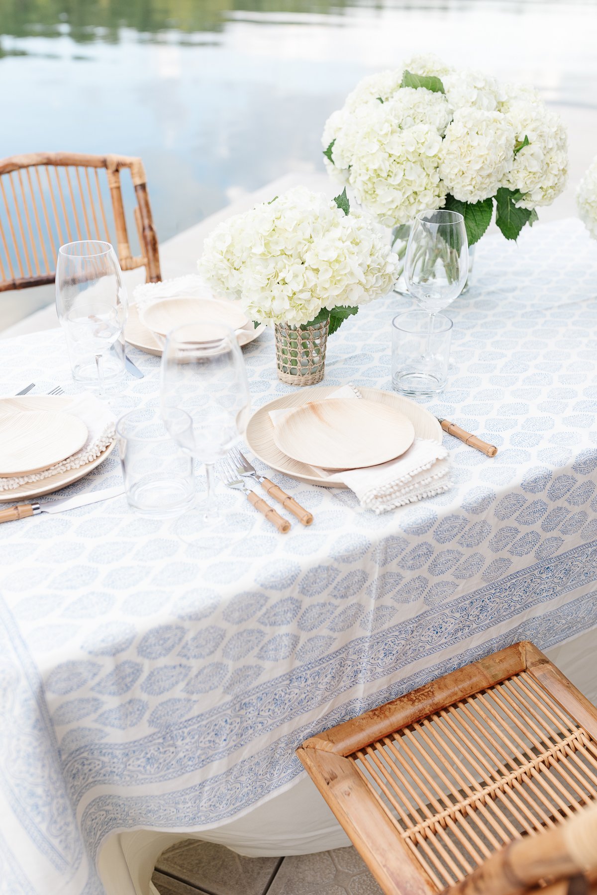 Unique Table Linens, Block Print Tablecloths, Cotton Napkins