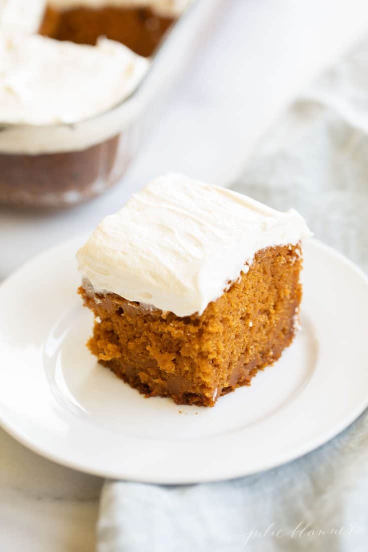 Crazy Good Pumpkin Cake with Cream Cheese Frosting | Julie Blanner