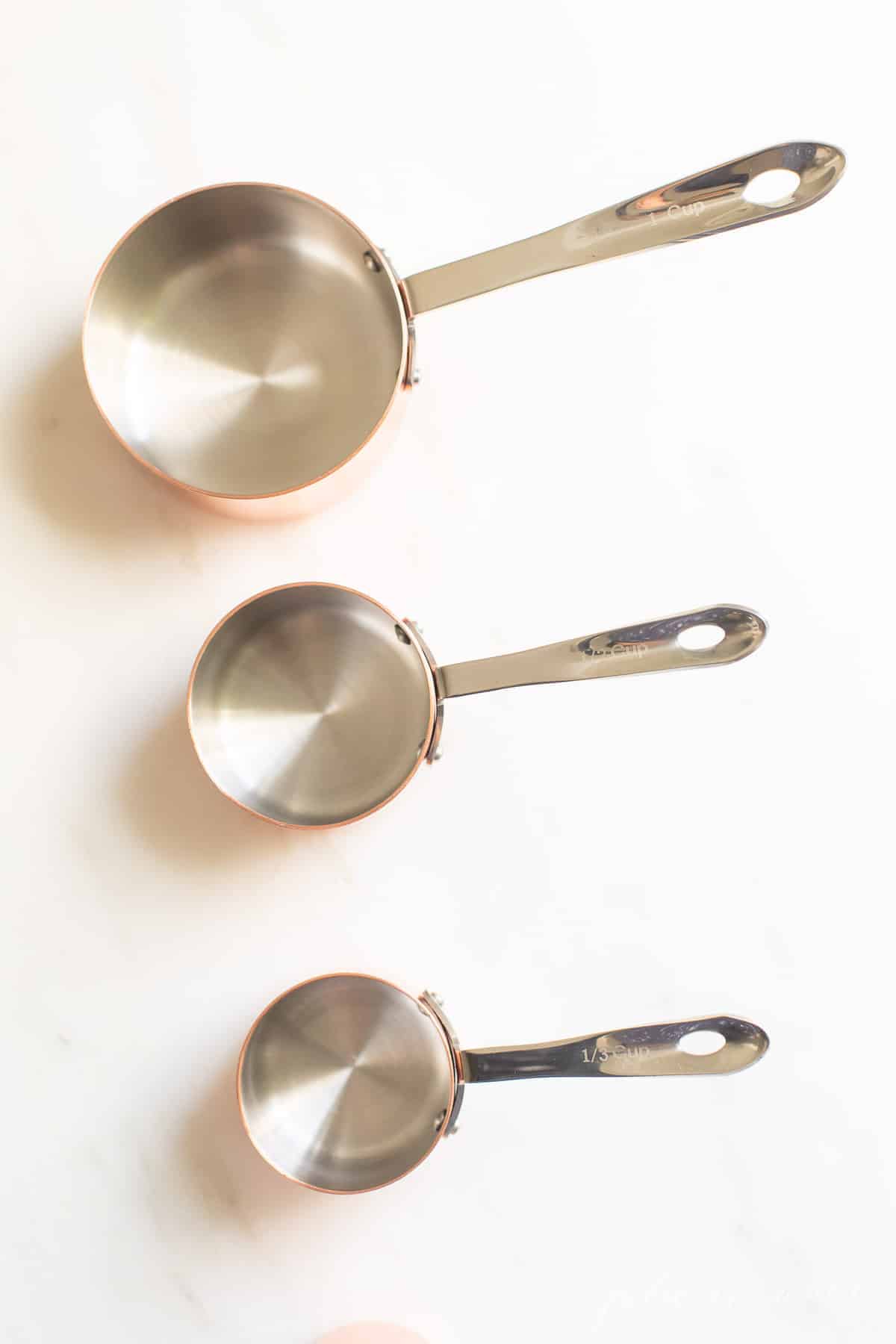 copper measuring cups