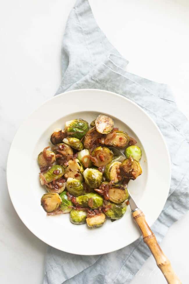 The Best Crispy Brussel Sprouts Recipe Julie Blanner