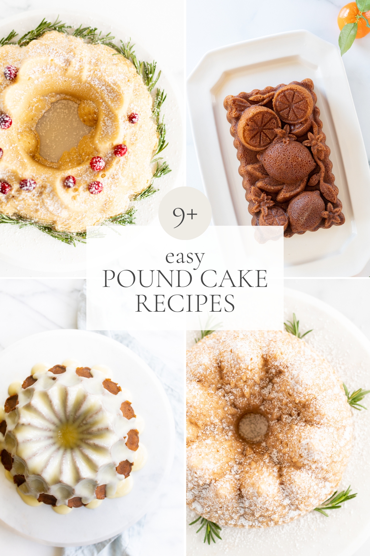Discover 9 of the best and easiest pound cake recipes.