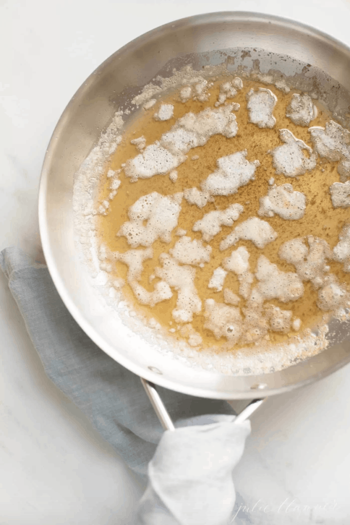 Brown Butter for Brown Buttered Butternut Squash Pasta