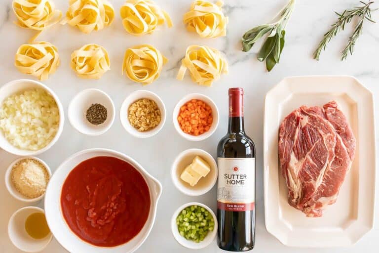 Braised Beef Ragu Recipe with Pappardelle Julie Blanner