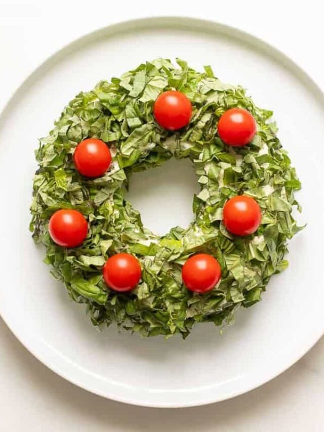 How to Make A Pesto Cheeseball Wreath Julie Blanner