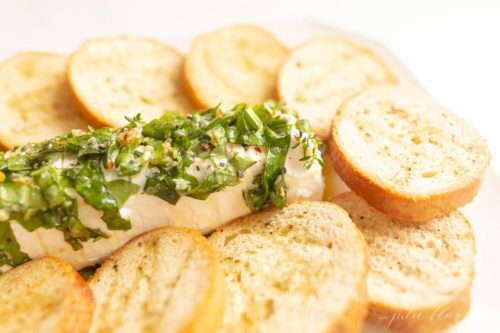 marinated chèvre cheese | goat cheese appetizer