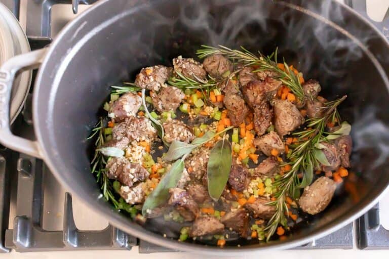 Braised Beef Ragu Recipe with Pappardelle | Julie Blanner
