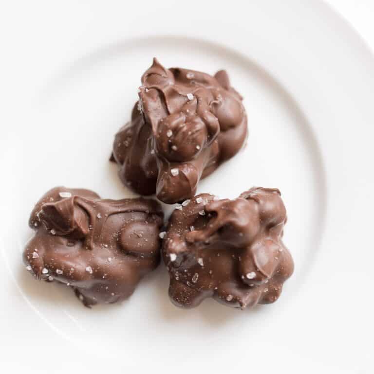 Easy 2 Ingredient Peanut Clusters in Microwave Stove Top or Slow Cooker