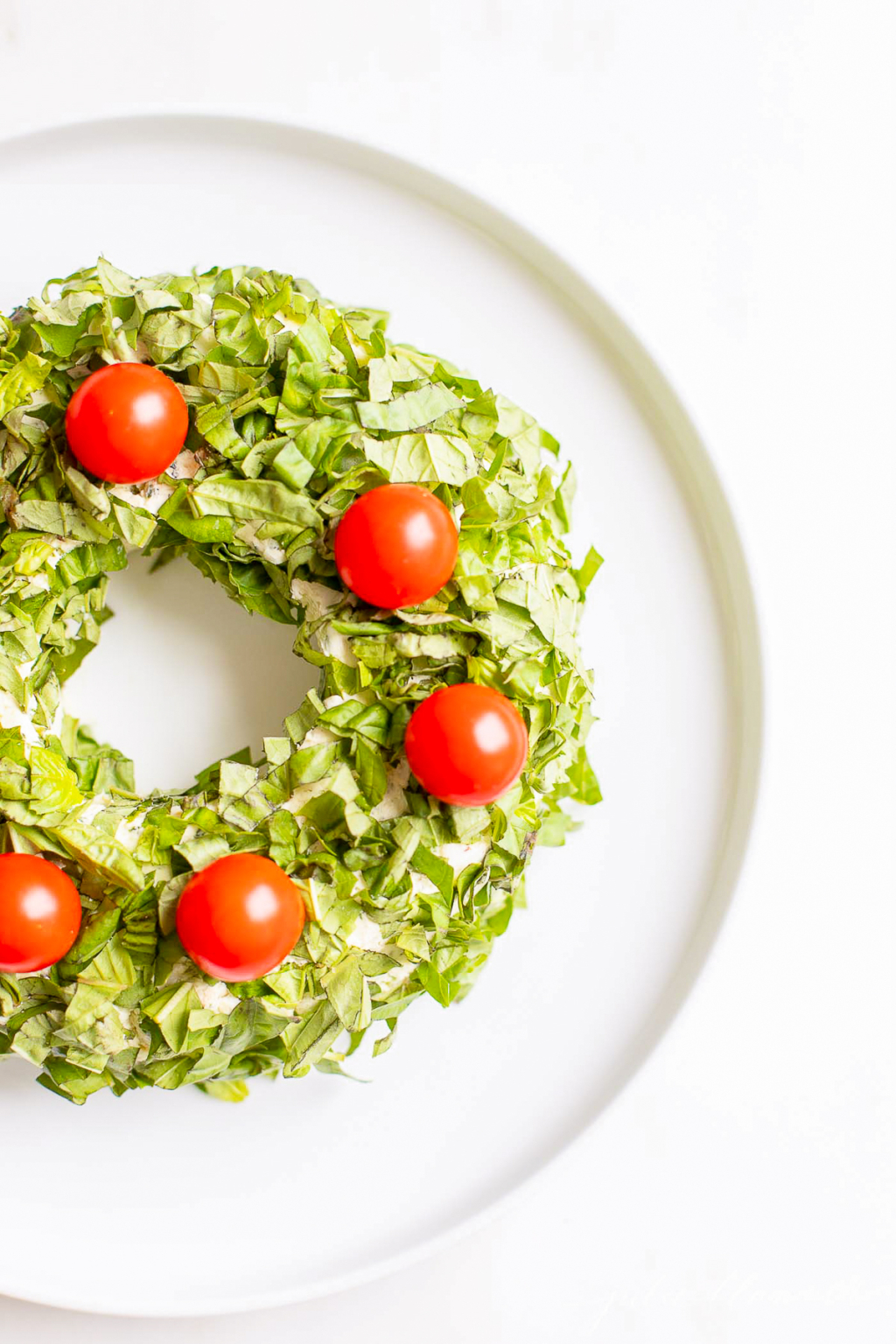 Pesto Cheese Ball Wreath Julie Blanner
