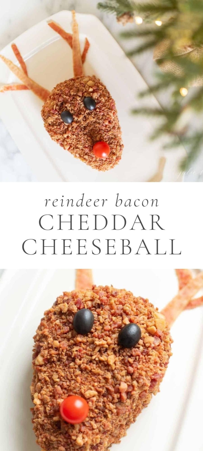 reindeer shaped cheeseball