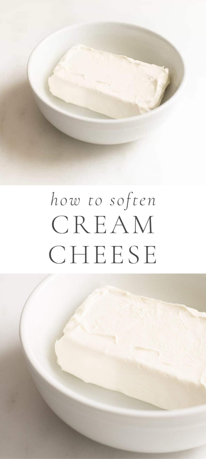 cream cheese in white bowl