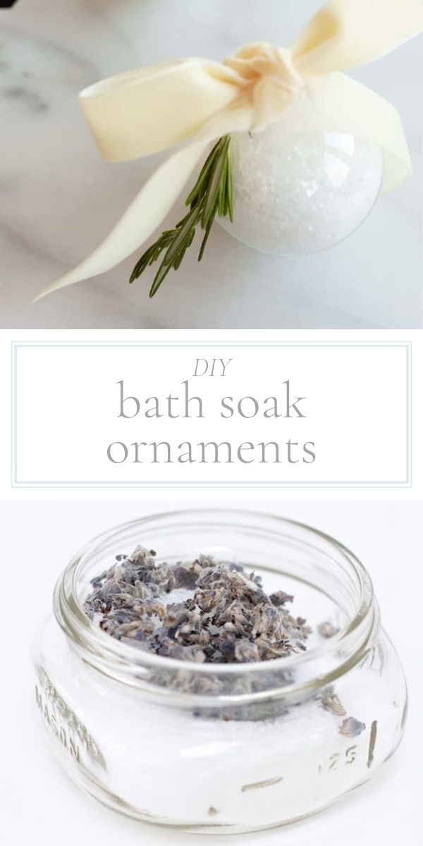 Homemade bath soak with essential oil.