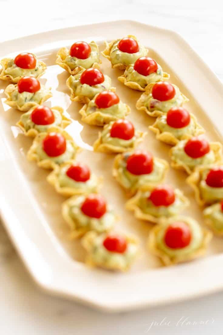 Guacamole Bites The Easiest Guacamole Cup Appetizer