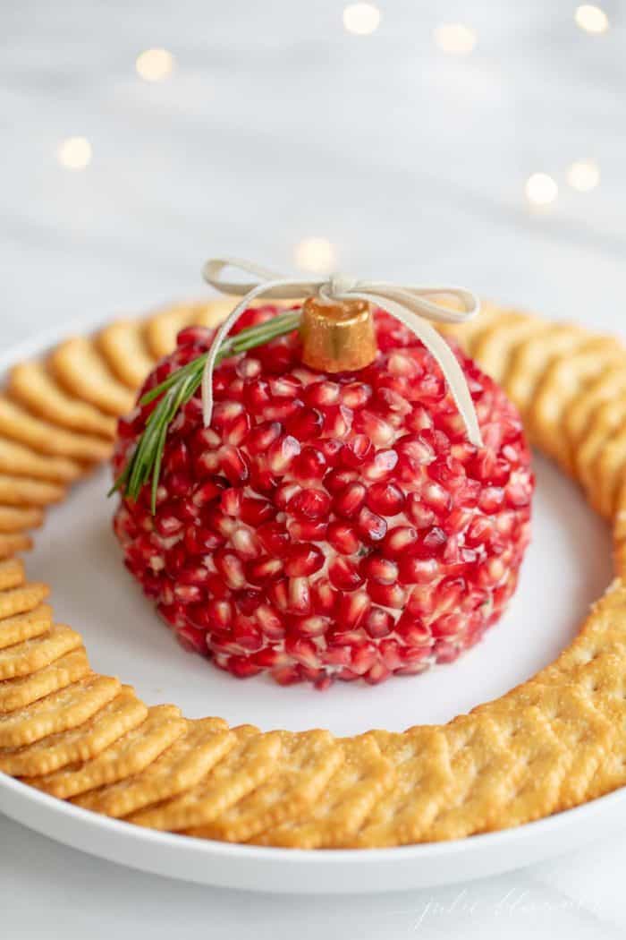 The BEST Christmas Recipes Julie Blanner   Pretty Christmas Cheese Ball 700x1050 