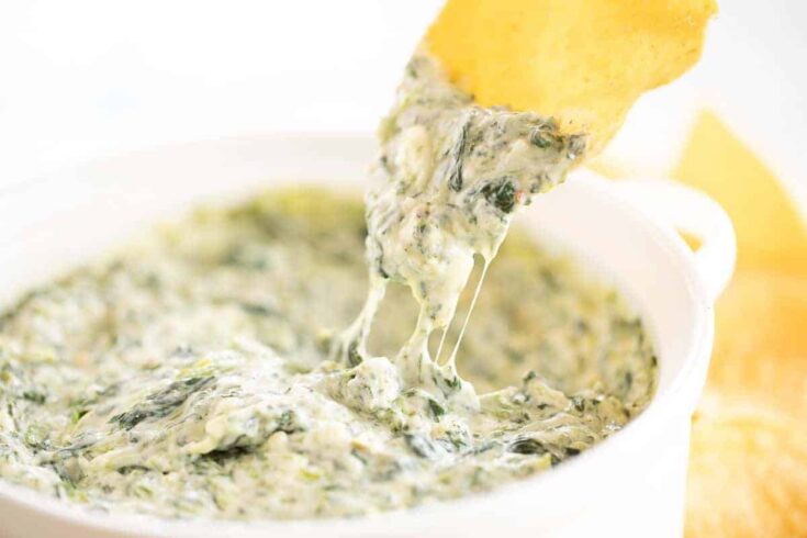 Creamy Spinach Dip With Cream Cheese | Julie Blanner