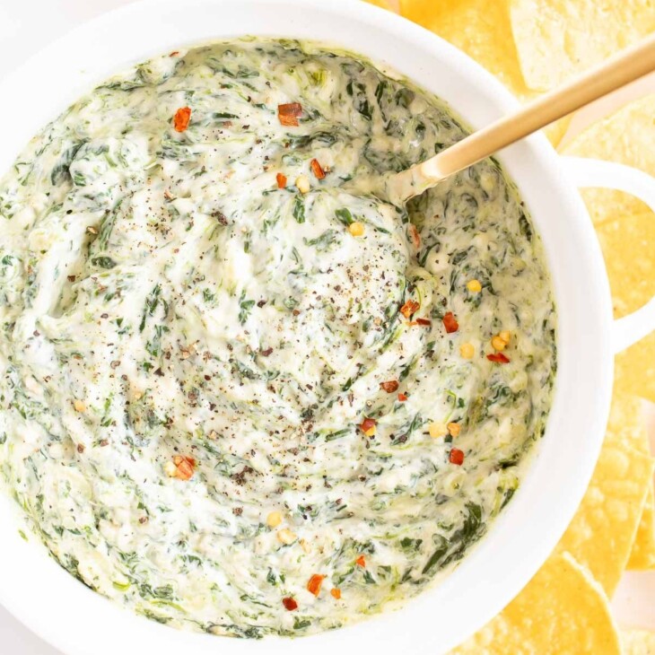 Creamy Spinach Dip with Cream Cheese | Julie Blanner