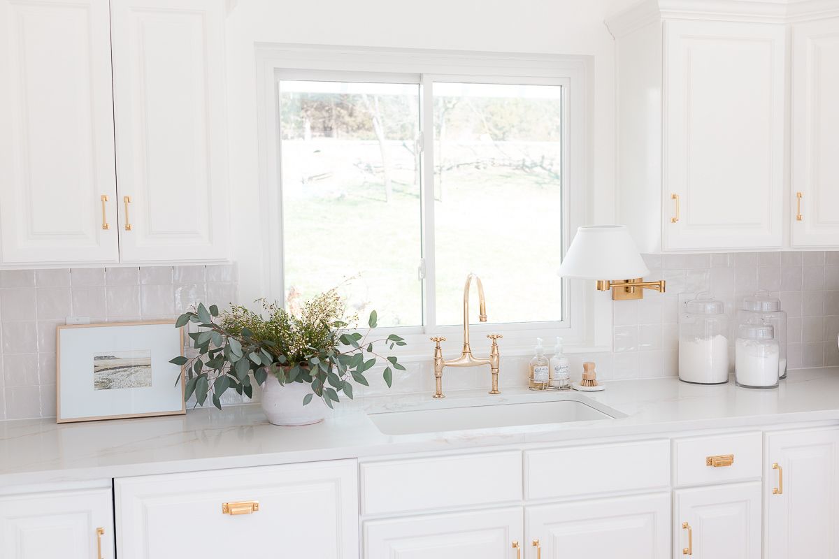 Using Unlacquered Brass Hardware in the Kitchen