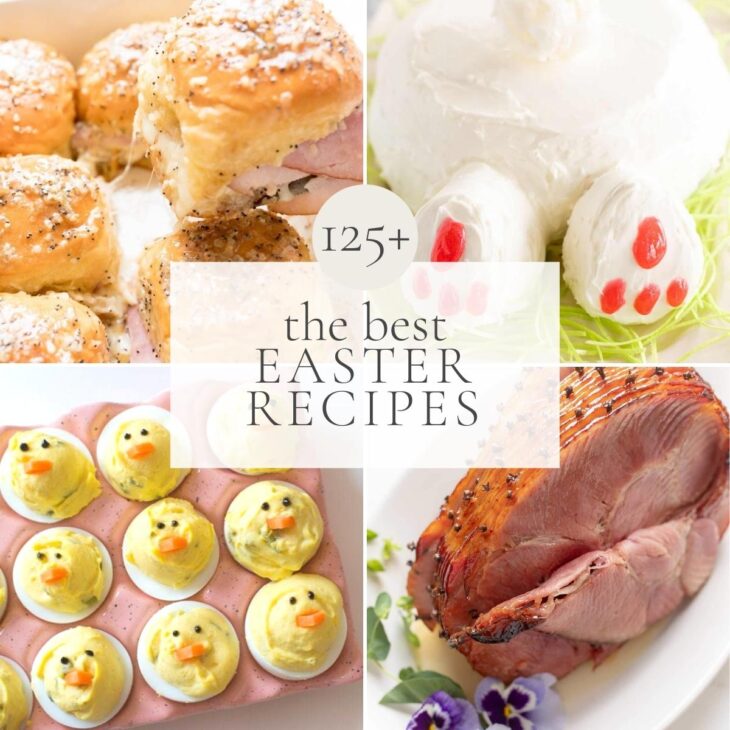 easter recipes in a collage
