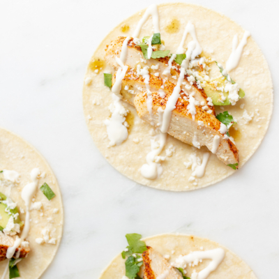 The Easiest Soft Chicken Tacos | Julie Blanner