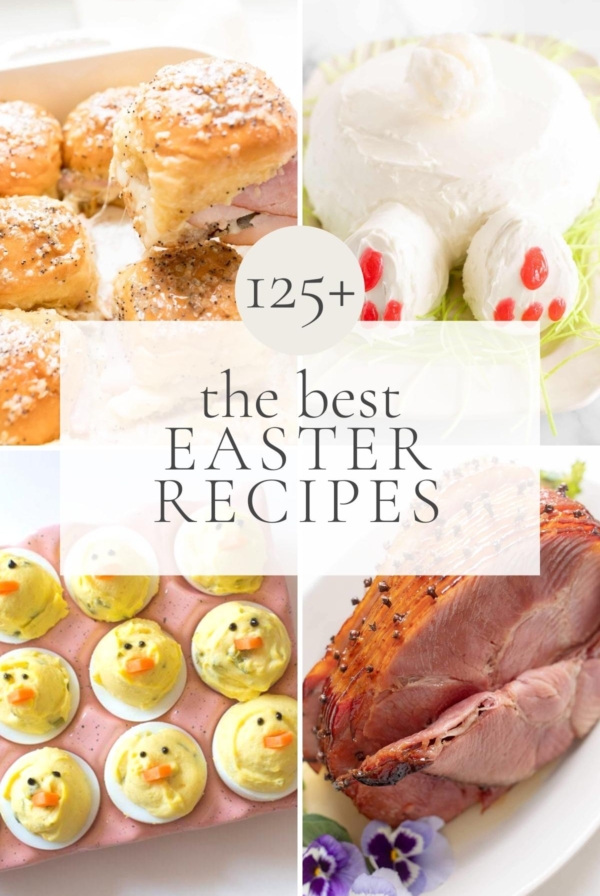 collage of the best easter recipes