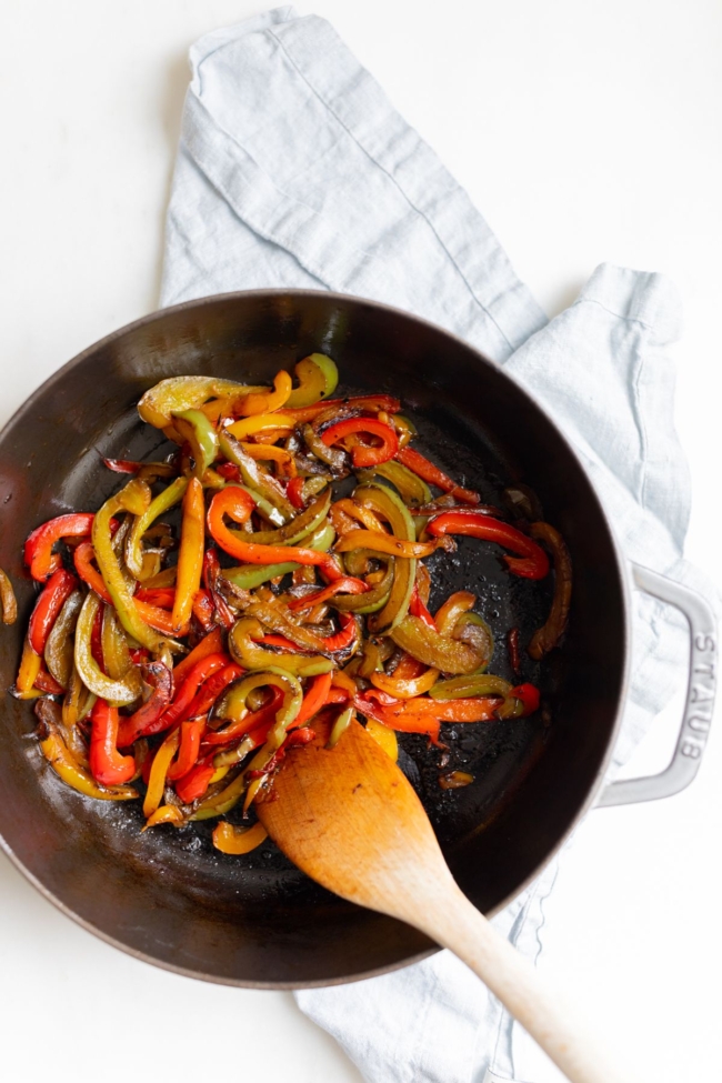 Simple Sautéed Peppers | Julie Blanner