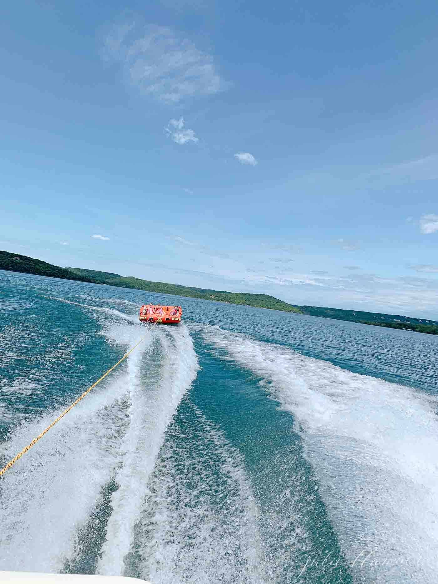 tubing on table rock lake