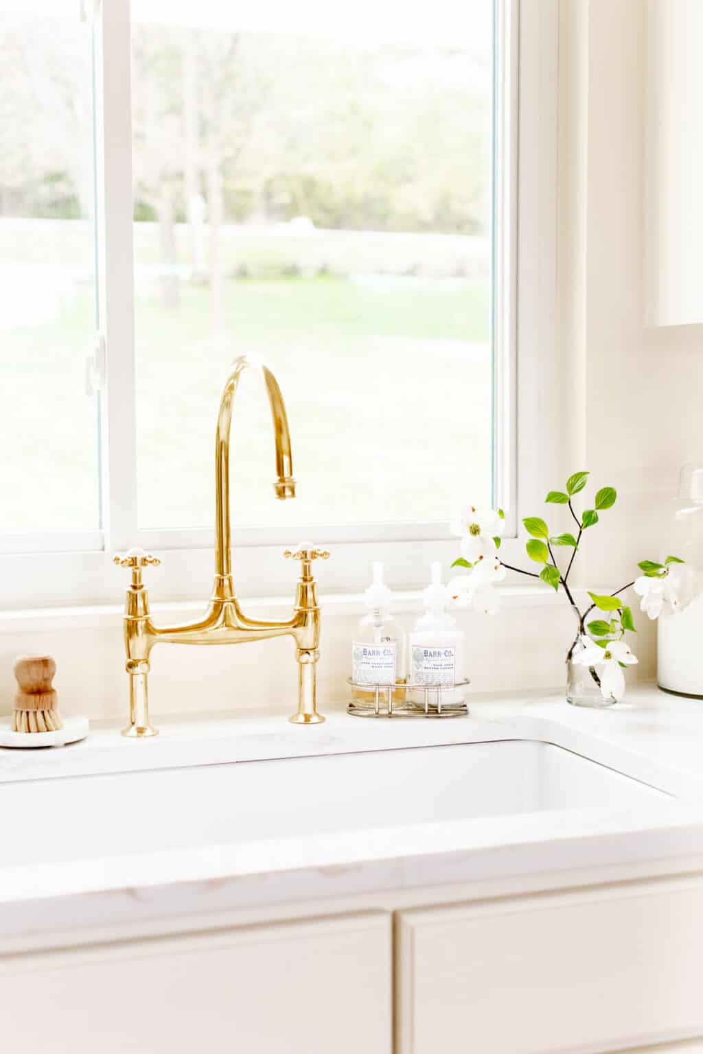 Unlacquered Brass Kitchen Faucet (Living Finish) Julie Blanner