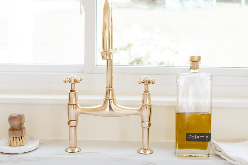 Unlacquered Brass Faucets | Julie Blanner